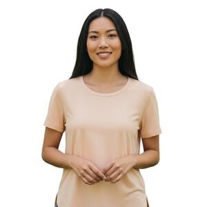 Jones New York Sport yellow Tee‎ Shirt Soft 4-Way Stretch Moisture Wicking Top